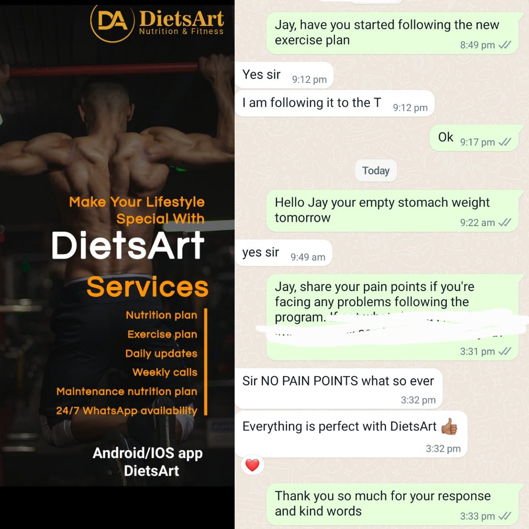 DietsArt's tweet photo. Client Testimony ✅
Body Transformation Plan - DM or Visit - https://t.co/p3VjA7VbTR
Android/IOS App - DietsArt
1/3/6 Months Plan Available
#dietsart #teamdietsart #legsworkout #homebased #legs #basic #exercisehome #dietitian #nutritionist
#Reels #Reelsinstagram #fitness https://t.co/kMbBlh2oie
