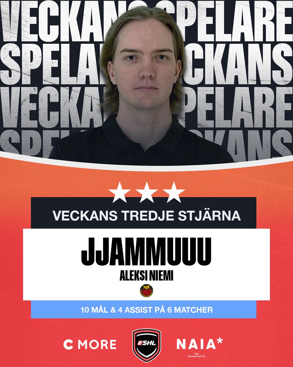 ⭐⭐⭐ Aleksi "Jjammuuu" Niemi <a href="/LHFeSport/">Luleå Hockey Esport</a> 

#eSHLse #NHL23