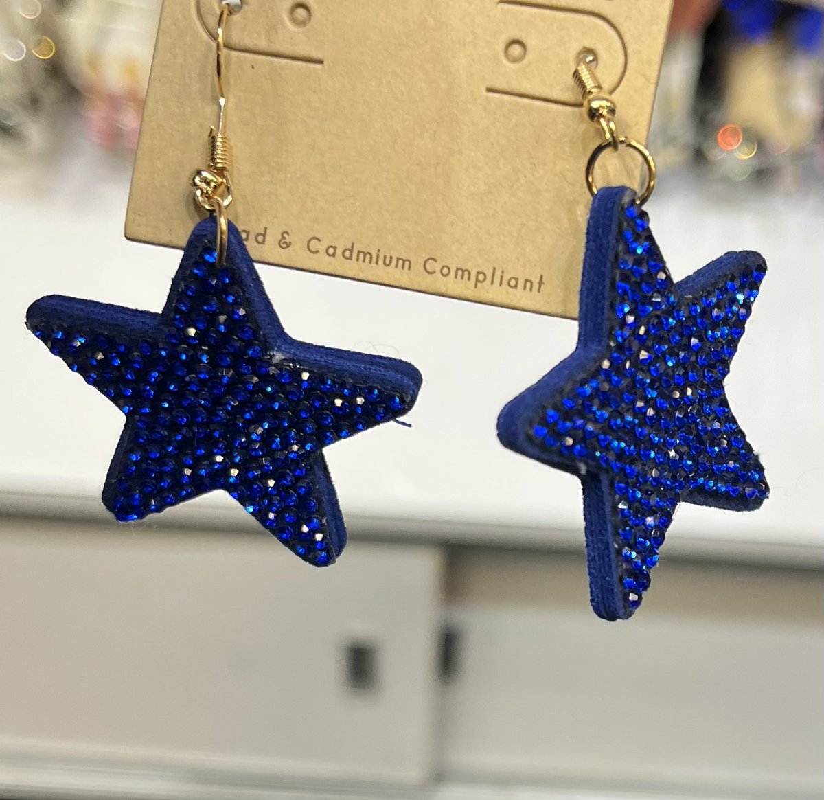 WaitnPatiently's tweet photo. Since my favorite sports is over. Started looking for more #Cowboys goodies. Found these at #SamMoon for $5.00 each #CowboyBebop #CowboysFans #CowboysNation #Cowboysfootball #DallasCowboys #earrings 💙🤍💙 https://t.co/RME7VQQY4h