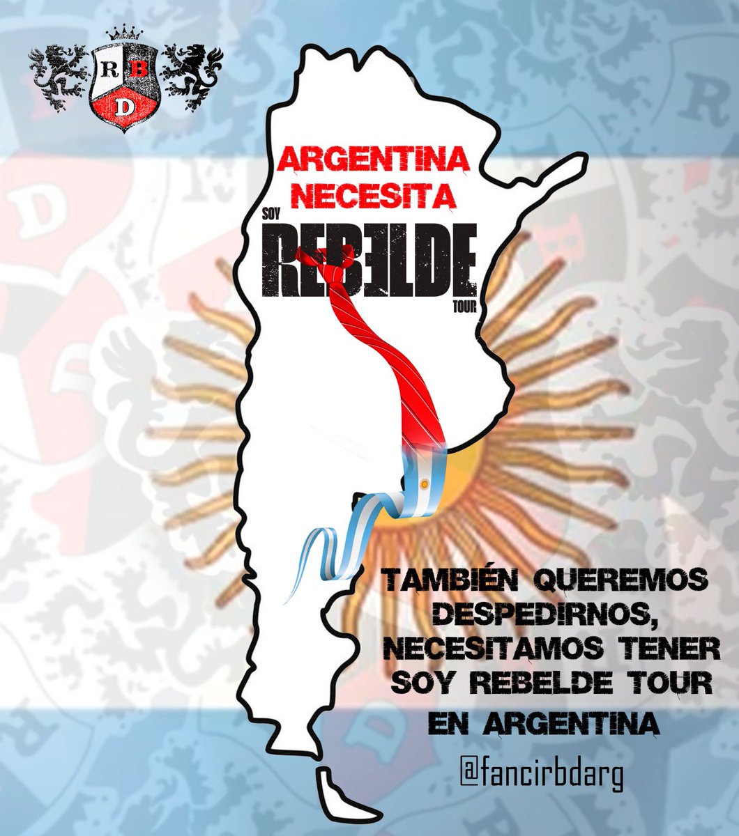 fancirbdarg's tweet photo. 🚨🫡 ES HOY!!!!!

👉🏻 Los esperamos a las 18 horas Argentina para hacer mucho ruido porque QUEREMOS a RBD en nuestro país 🇦🇷💙 @RBD_oficial @billyrosas 

CON TODO REBELDES! 🤝 https://t.co/hGYKV0wfLr