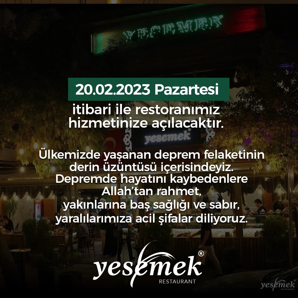 Yesemek Restaurant tweet media