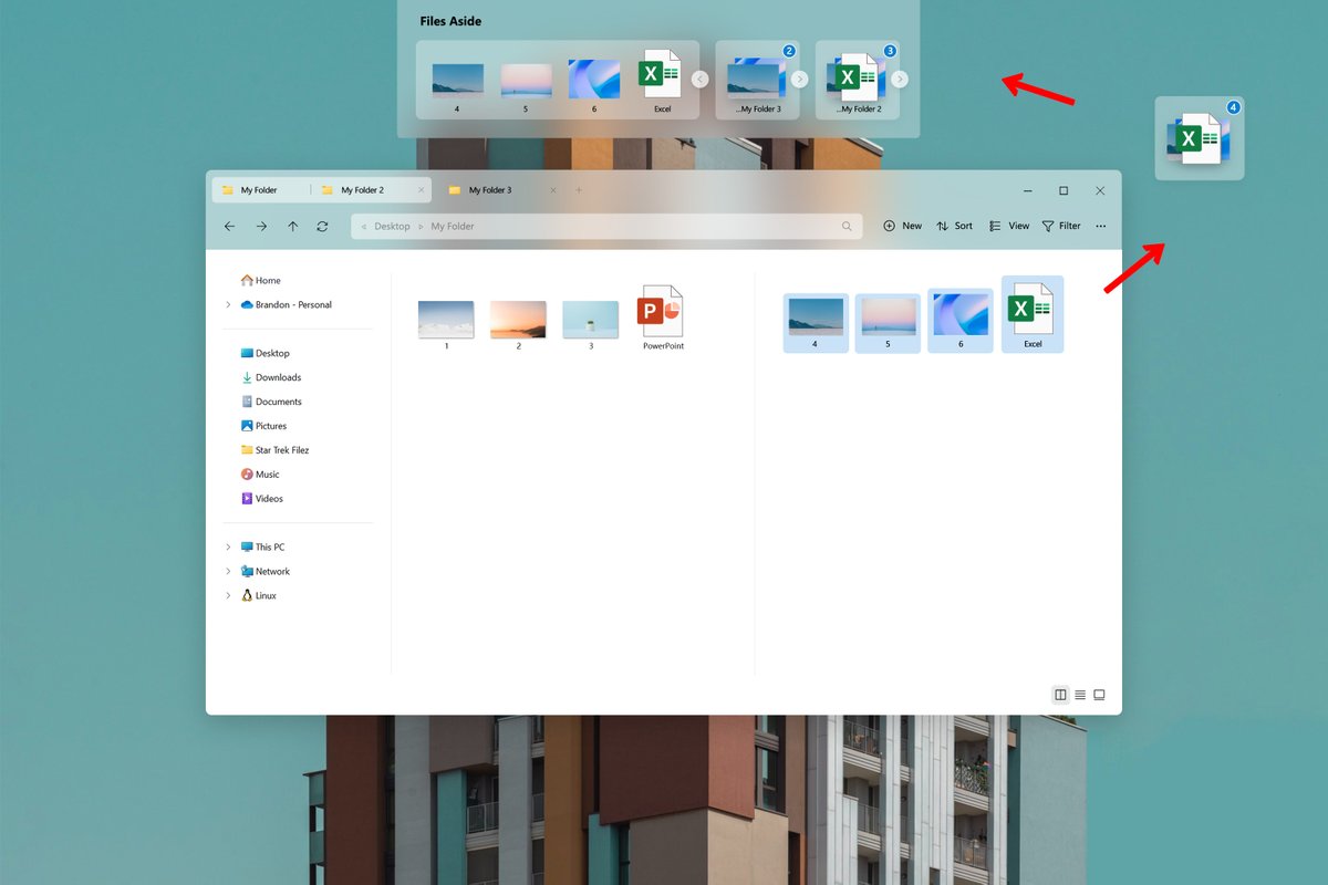 vastglad's tweet photo. #ProjectMica I wish File Explorer could support Split Screen and Files Aside for file management.
@MicrosoftDesign @panos_panay @designjon @tomwarren @zeealeid https://t.co/Z8447rxUlY
