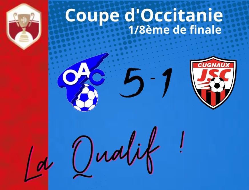 OACOfficiel's tweet photo. 🏆 𝘾𝙤𝙪𝙥𝙚 𝙙'𝙊𝙘𝙘𝙞𝙩𝙖𝙣𝙞𝙚 I Victoire sans appel et 𝗾𝘂𝗮𝗹𝗶𝗳𝗶𝗰𝗮𝘁𝗶𝗼𝗻 pour la réserve qui remporte son duel en 1/8èmes de finale face à #JSCugnaux sur le score de 5️⃣ buts à 1️⃣ !
Notons les buts de #Bonneau, #Escudero, #Ihoni et un cdc.
Bravo les 🔵&⚪️ ! https://t.co/XWCK2y05I2