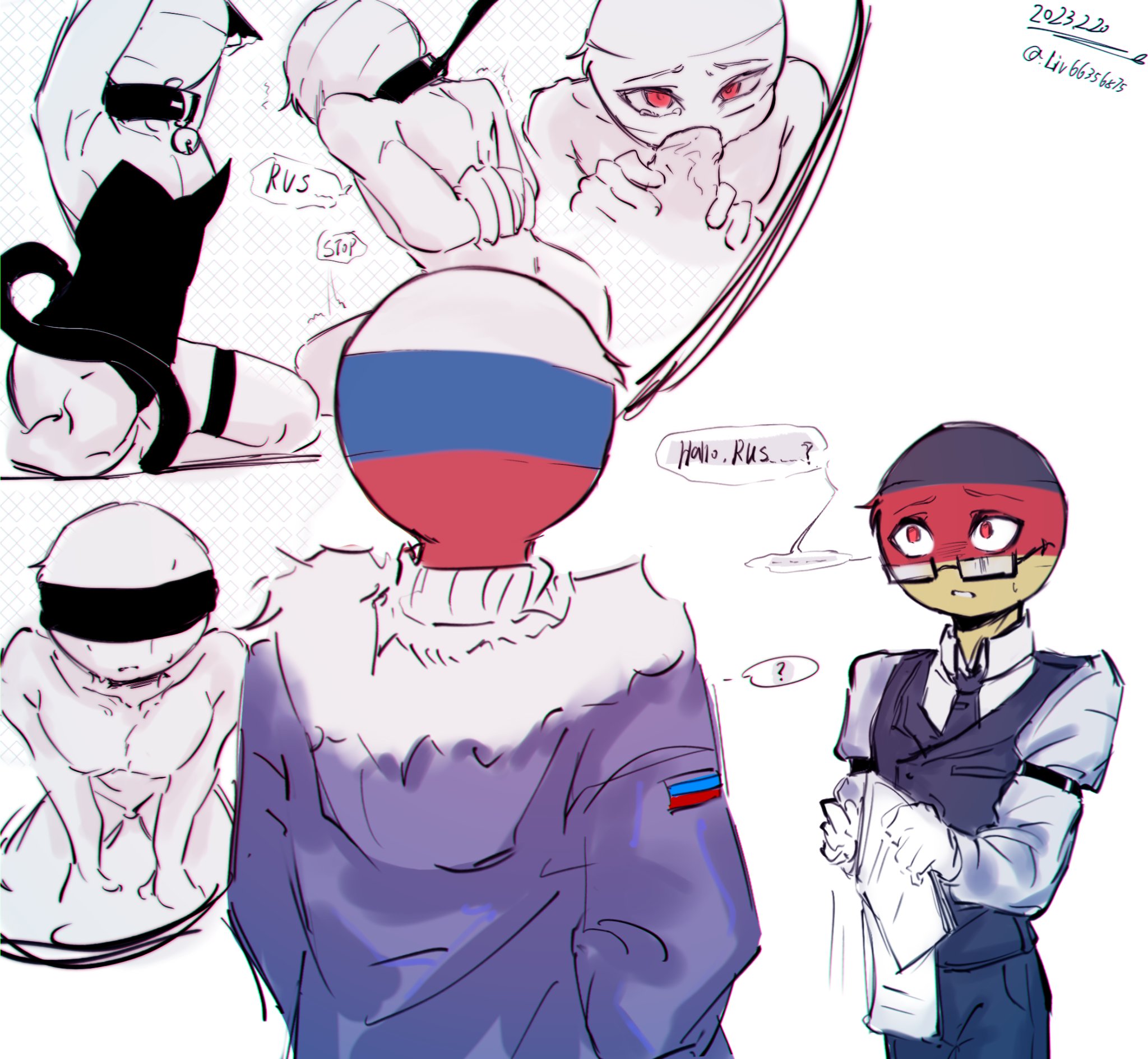 迦都 on X: #countryhumans #countryhumansnsfw #Rusger If Germany could see  what Russia was thinking. Ps:( of course this is fake, do not take it  seriously.)  / X