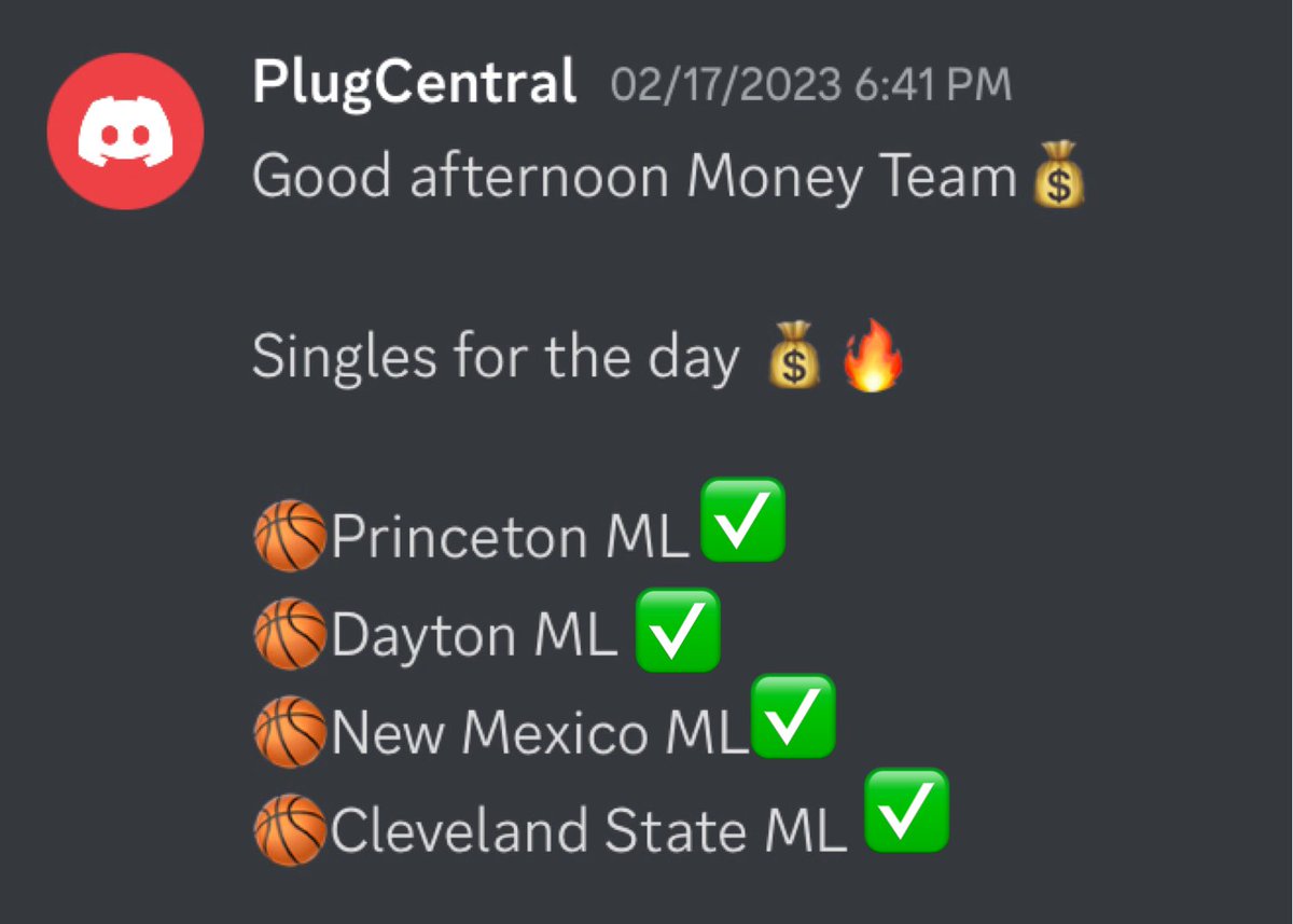 FaluSeck's tweet photo. Sports Discord been Killing CBB all weekend ( 11-1 ) All under -175 odds🤫 

Link In Bio‼️ #GamblingTwiitter https://t.co/gMQ2u0BiyU