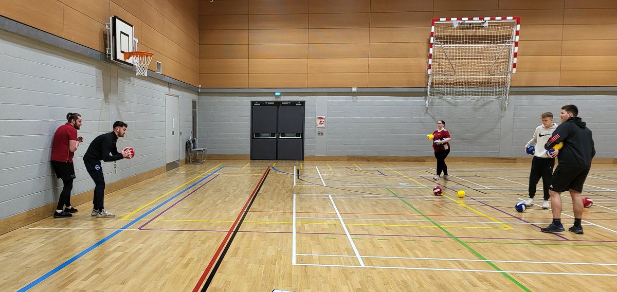 BrettSBader's tweet photo. Well done 5 students @SolentUni completing @BritDodgeball Level 1 Coaching Course. Developing knowledge &amp; skills to grow the sport on @SolentCoachEd week. 🤾

#Getintocoaching @Sport_England https://t.co/TDlipHBQUr