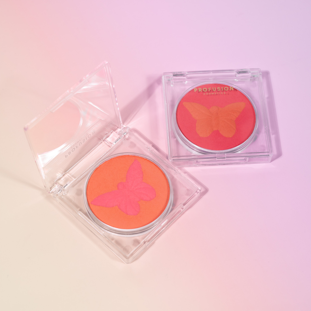 ProfusionCo's tweet photo. We'll have you blushin' all day with the prettiest blush combo from our Empowered Butterfly Collection 🥰
Shop our Social Butterfly blush online!
________________________
#profusioncosmetics #powderblush #blushcontouring #blush #walmartfinds #sunkissedblush #blushon https://t.co/wAmXgfuOFZ