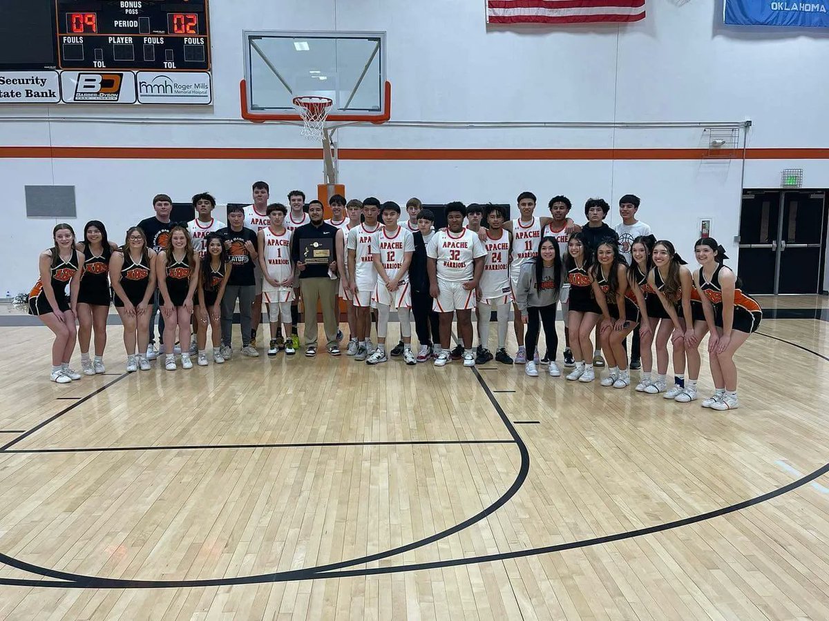 ndnsports's tweet photo. Shout out and Congratulations to the Class A Boone-Apache High School (OK)l Warriors boys basketball team on their Regional Championship win last night.
#NativePreps #Apache #FortSillApache #Kiowa #Comanche https://t.co/T7l4nheOPW