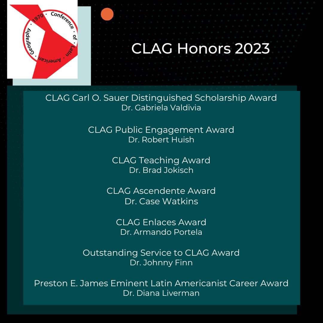 CLAG Geography on Twitter "🏆 CLAGGeography awarded 7 honors at 