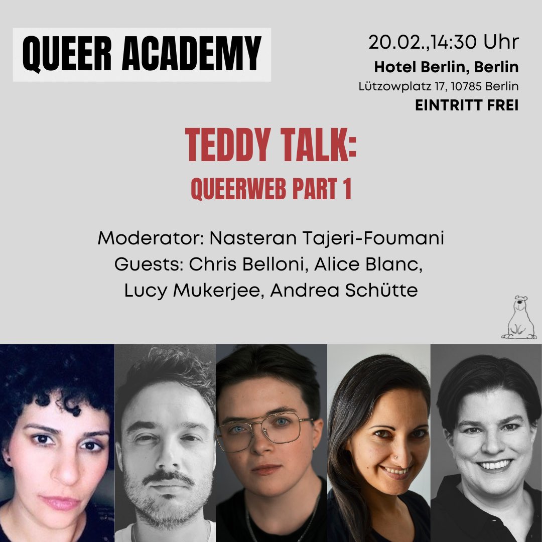 TEDDY AWARD (@teddyaward) on Twitter photo Join us at Hotel Berlin, Berlin (<a href="/Berliner_Hotel/">Hotel Berlin, Berlin</a>) for a series of talks and panels on Monday, 20th February. Free admission. Join us at Hotel Berlin, Berlin (<a href="/Berliner_Hotel/">Hotel Berlin, Berlin</a>) for a series of talks and panels on Monday, 20th February. Free admission.