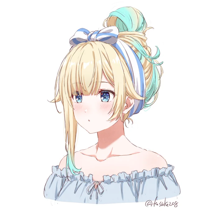妄想ルームウェアに合わせたいお団子の妄想 #えまぁーと 