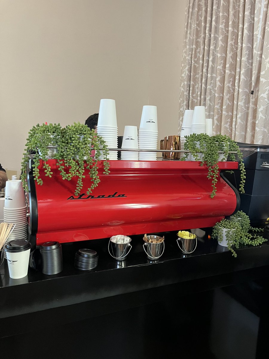 The Tiger effect. 

Even the coffee machine wears red on Sundays.