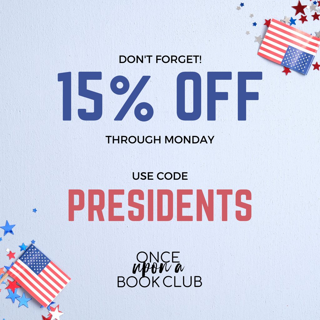 OUABookClub's tweet photo. Don't miss out, our Presidents' Day Sale is still going on through Monday! Take 15% off using promo code PRESIDENTS at checkout! Shop now at https://t.co/gJRfeVbOxQ #ouabc #books #bookworm #bookish #sale #bookboxsale #subscriptionsale #presidentsdaysale https://t.co/yKebEK1PLq