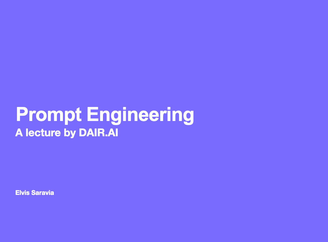 omarsar0's tweet image. Prompt Engineering Overview

🎉It&apos;s finally here! I just published this ~1 hour special lecture on prompt engineering techniques, applications, and much more.

It includes code examples, exercises, and slides. Check it out!

youtube.com/watch?v=dOxUro…