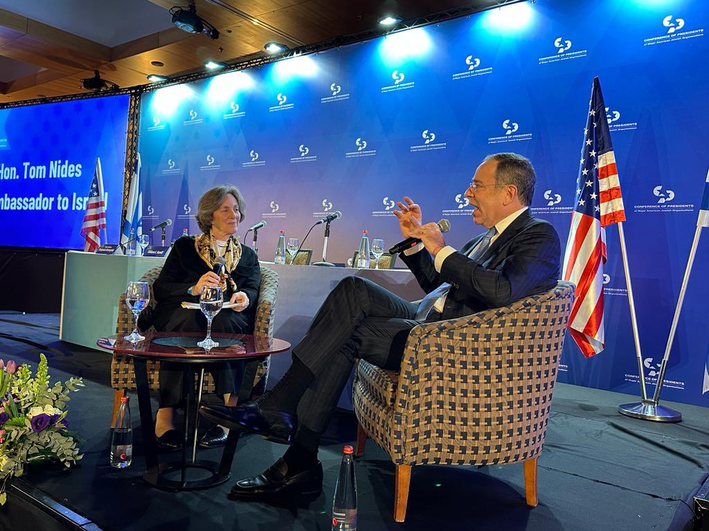 We are pleased to have <a href="/USAmbIsrael/">Ambassador Mike Huckabee</a> Thomas Nides join #COPIsrael23 in conversation with <a href="/Conf_of_Pres/">Conf Of Presidents</a> Chair Dianne Lob.