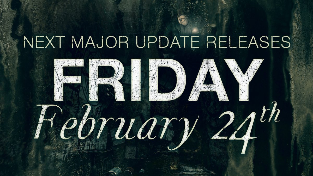 WhereAllBegins's tweet photo. ...and we have a date! The next major update for Silent Hill 2: Enhanced Edition is releasing this Friday, February 24th! Look forward to:

☑️ A proper 60 FPS mode
☑️ Full mouse support
☑️ Improved controller support
☑️ Better translation pack support
☑️ and more!

See you then! https://t.co/w9pxURvXAz