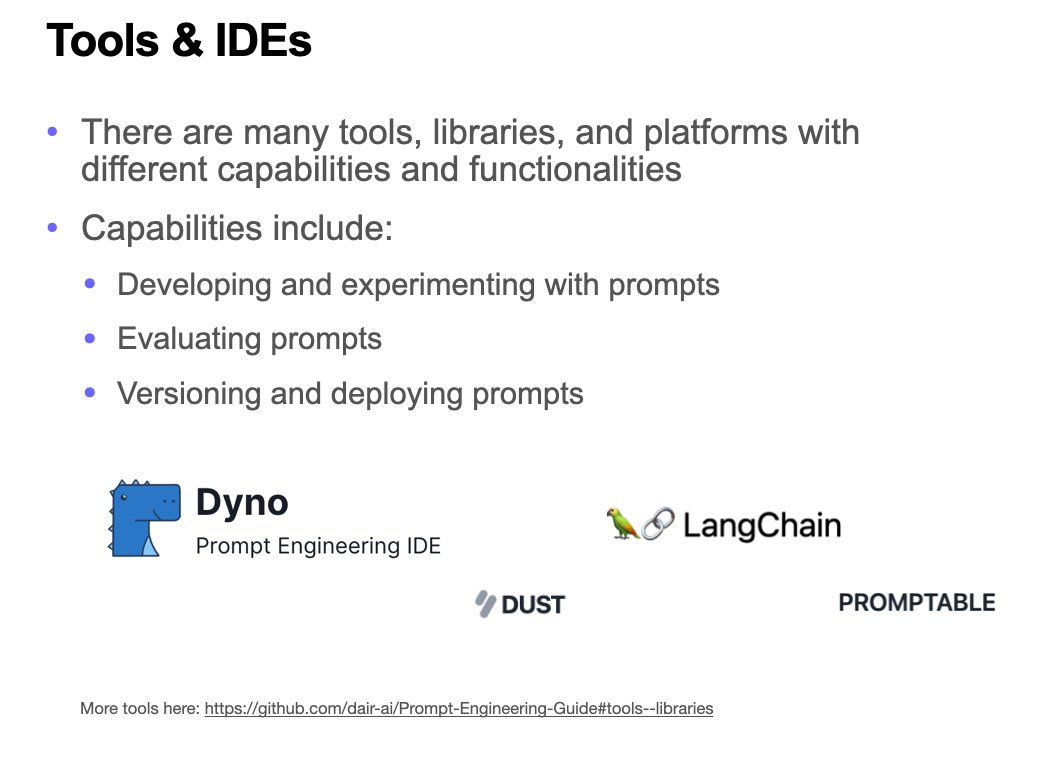 omarsar0's tweet image. Prompt Engineering Overview

🎉It&apos;s finally here! I just published this ~1 hour special lecture on prompt engineering techniques, applications, and much more.

It includes code examples, exercises, and slides. Check it out!

youtube.com/watch?v=dOxUro…