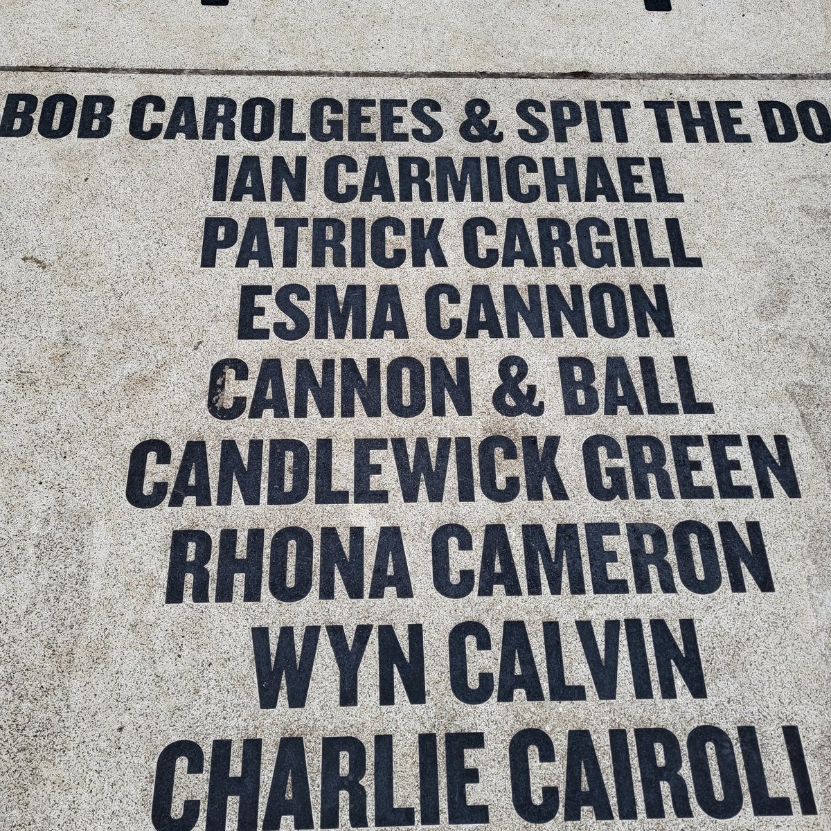 beckyTMCC's tweet photo. Little trip to #Blackpool, couldn't go without looking on the #ComedyCarpet for these two #legends #cannonandball
@TheTommyCannon https://t.co/CIj7ddnKNJ