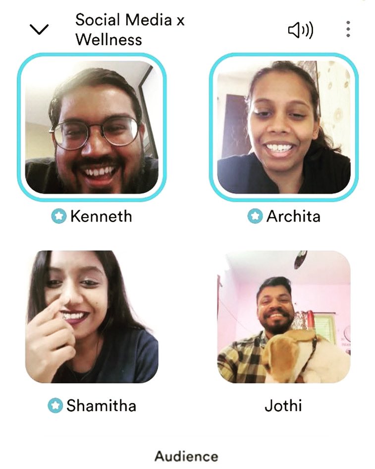 jothivikneshjo's tweet photo. It was great time spent with @knowledgeamplified team. Thanks a lot @j.kennethedward for inviting me to give a small talk on social media and wellness. It was lovely sharing thoughts and learning more about the various features of kampd. #kampd https://t.co/NoacSYhILd