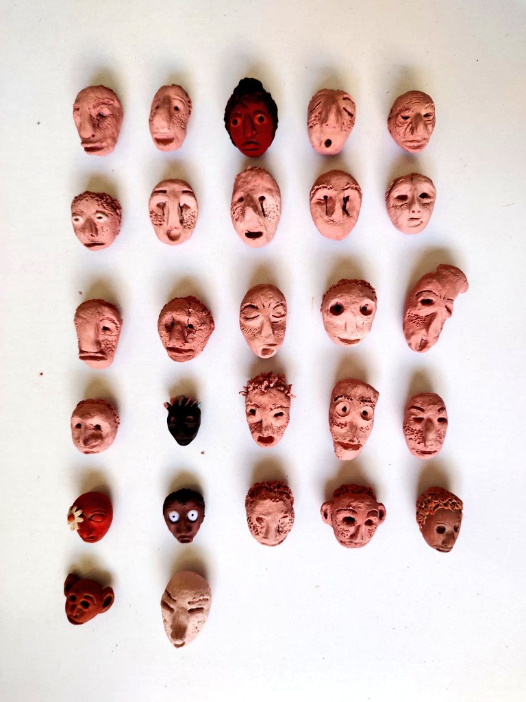 My figurative doodles just got real! 
Clay in progress
#artist #faces #clay #ceramics #miniatures #figures #imagination #weirdfaces #abstract #art #designer #finearts #sculpture #skintones #brownisbeautiful #variation #hobby #expressions #moods #carving #tweet #photography #scary