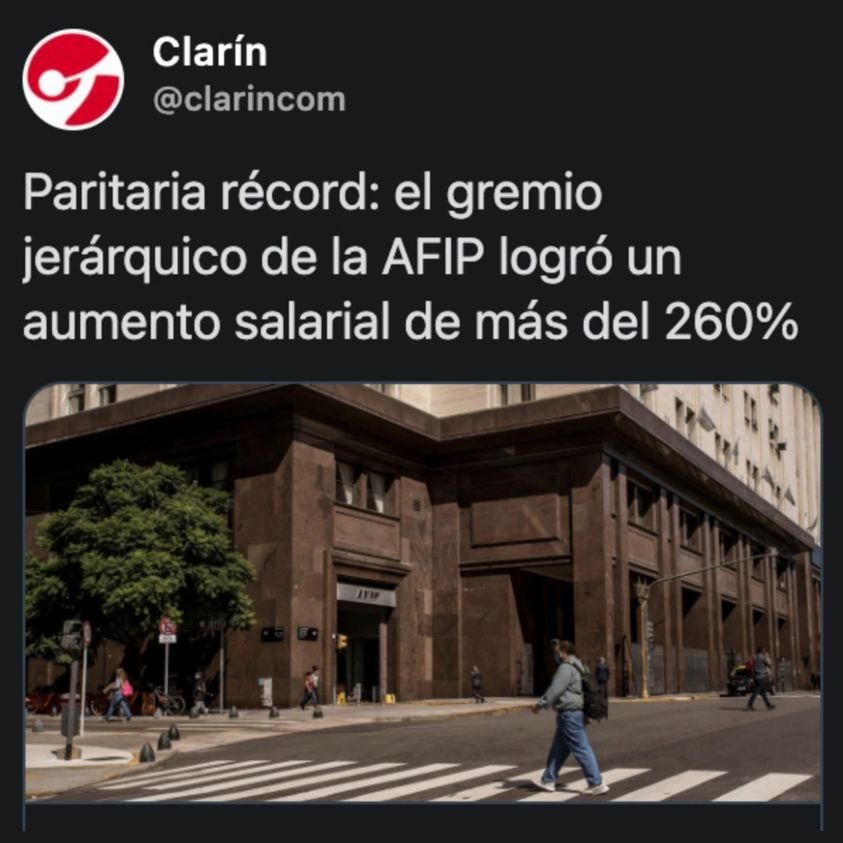 PatriceCrice's tweet photo. Jubilados  17%
Docentes 33%
AFIP        260%  ...   genios del voto. ✌️ https://t.co/c5o5kiHBeI