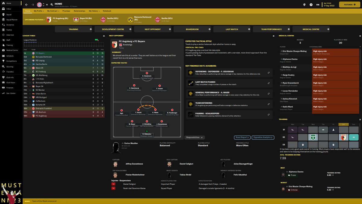 MustermannFM's tweet photo. (UPDATE) MUSTERMANN23 v2.09: https://t.co/0nxfmZL3bh
- Adjusted widgets on Home page
- Various tablet/in-match adjustments
- Attribute Change graph restored
#FM23 #FM23Skin #FMSkin https://t.co/CXFbXrwwOs