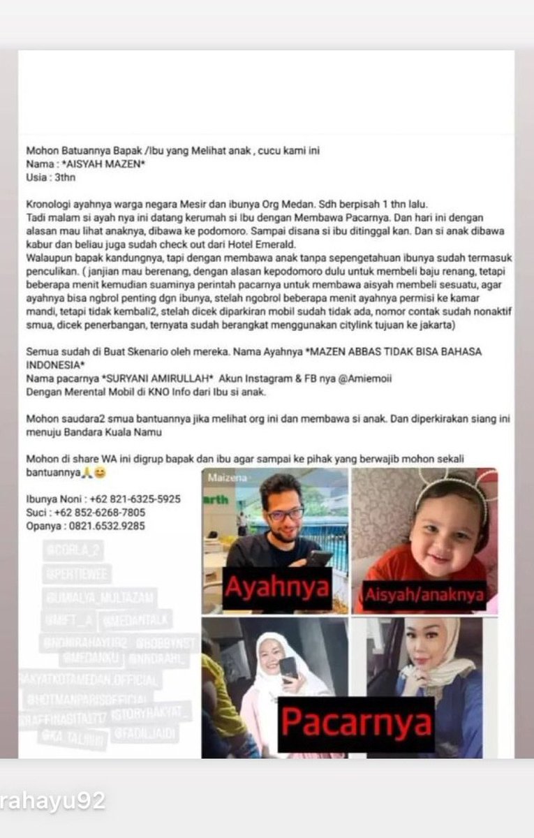 SeputarTetangga's tweet photo. ⚠️ TOLONG BANTU TEMUKAN ANAK BERUMUR 3 TAHUN INI ⚠️

Nama: Aisyah Mazen https://t.co/pEQ9E8STik