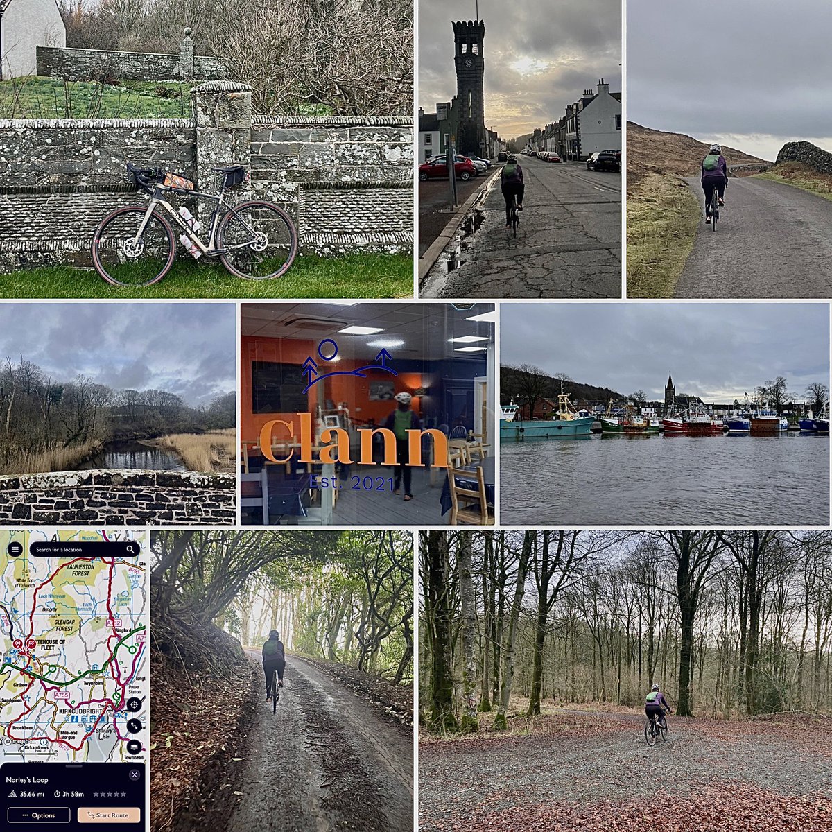 blakeyberry1962's tweet photo. Norley’s Loop from Gatehouse along the NCN 7 to Borgue and Kirkudbright. Clann Cafe refreshments before heading up to Phil’s Cafe at Laurieston for a blether. Descent back to Gatehouse with a Jarl at the Masonic. Sunday’s are made for this. https://t.co/t7DG8m5sPW