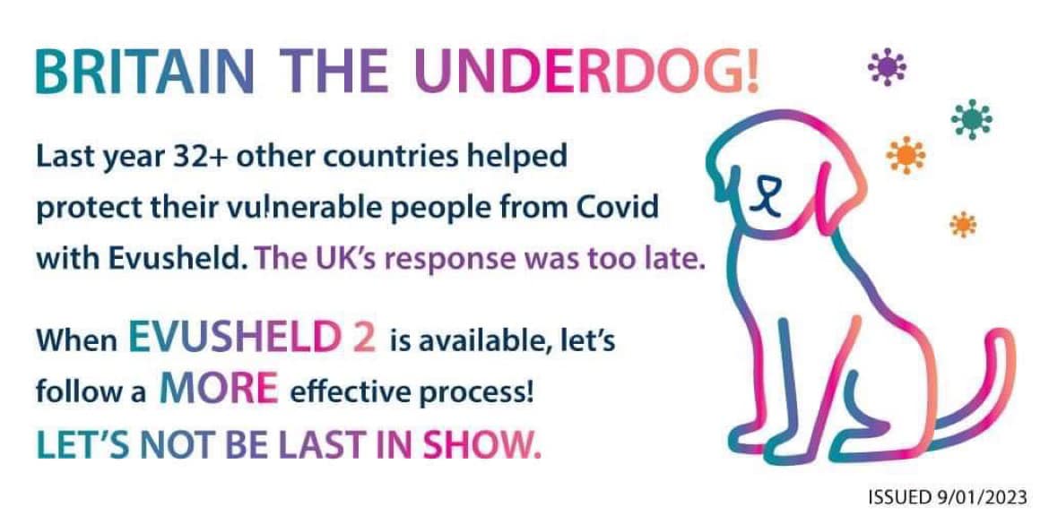 @evusheld4theuk Evusheld mark2 will hopefully be available before next winter. I'd like some hope that government delays won't sentence me to a 5th winter of shielding. #forgotten500k #immunocompromised #RightToNormalLife