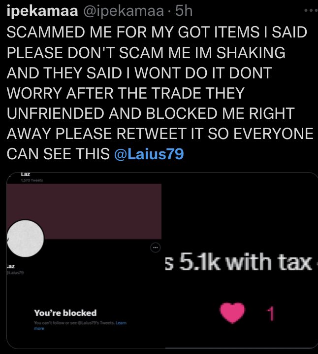 Every1 pls be aware of the scammer @Laius79!!!! The scammed @ipekamaa for Rh stuff ! Please be aware ! #adoptme #adoptmetrading #ROBLOX #royalehighgivaway #adoptmegiveaways #AdoptmeRoblox