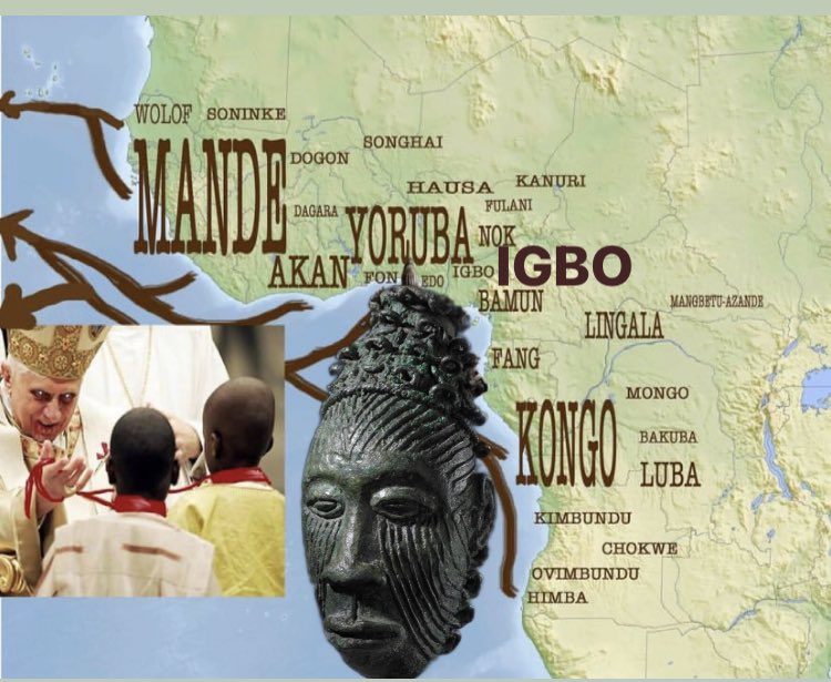NEGRO_studiess's tweet photo. We’re mixed with over 20 different powerful west African ethnic groups taken from west Africa as children by Christian’s  with their counter religion to remove our powerful African religion to enslave us 

#IgboUkwu #igboLanding #BlackHistoryMonth #biafra https://t.co/FSlMbeu8Pf