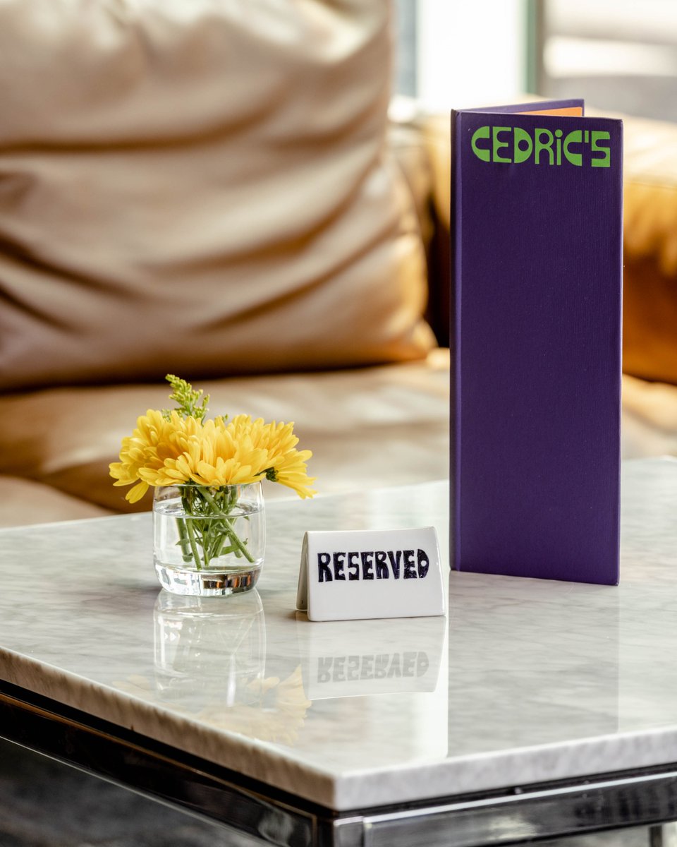 Bring the whole gang! From happy hours and birthdays to your best office party yet, no matter the occasion, Cedric’s has a seat with your name on it.

🥂 Book reservations of up to 8 guests via <a href="/resy/">Resy</a>
🥂 Reach out to our events team for larger group booking