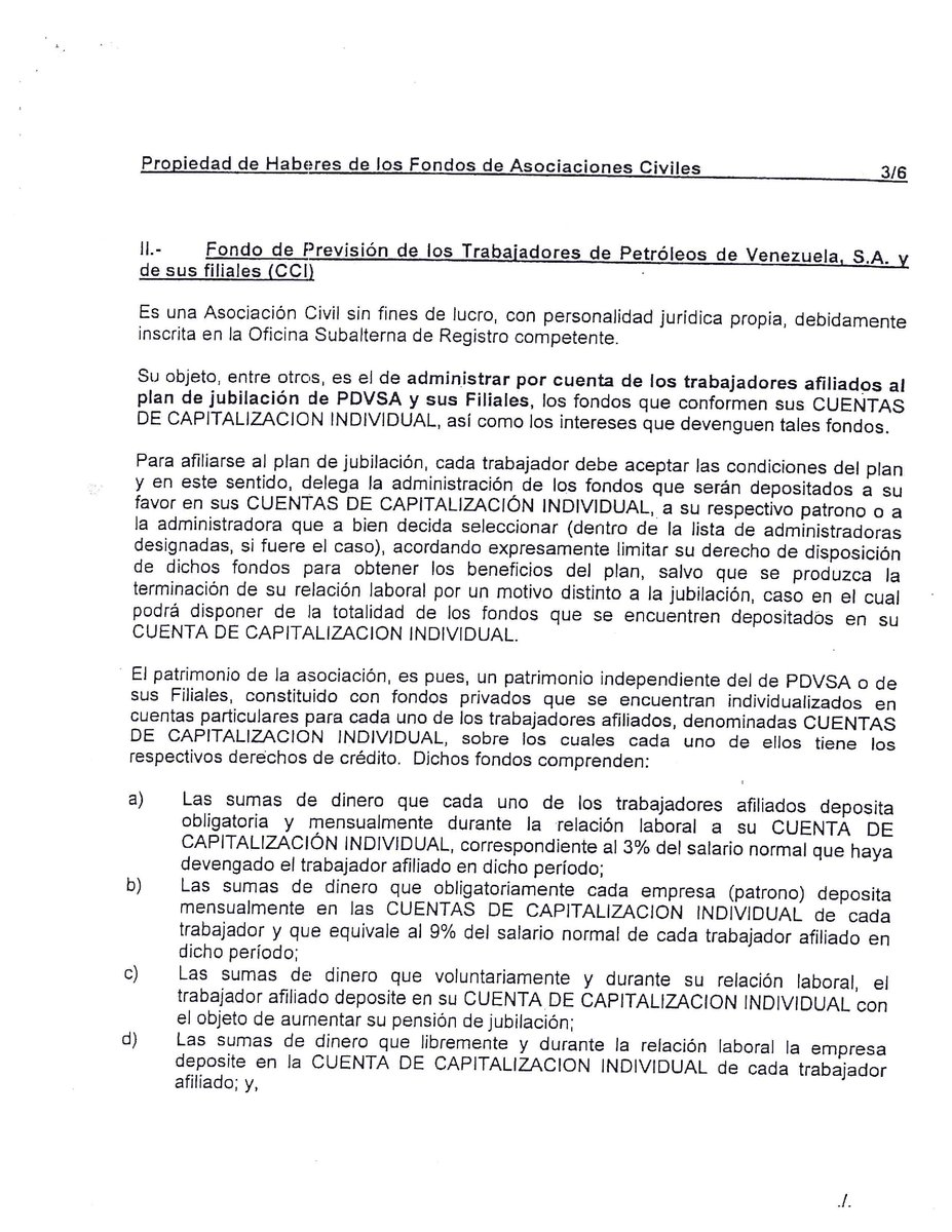 rreymi's tweet image. @TellecheaRuiz @TarekWiliamSaab @TareckPSUV @Defensoria_Vzla @Asamblea_Vzla @Asamblea_Ven @TSJ_Venezuela @onuvenezuela @NoticiasONU @Rampolla_UN @sumariuminfo @CorteIDH Mostramos memorándum de abogados PDVSA en 2005 confirmando Propiedad de los Jubilados del FDP APJPDV  1 de 3