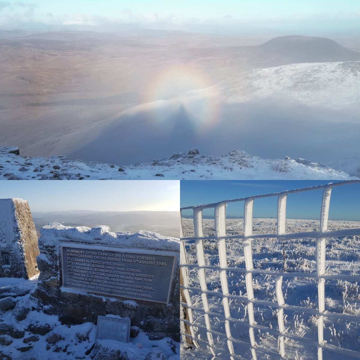 BreninCyntaf's tweet photo. @ErwynJ Dyma ble welais fy 'broken spectre' gyntaf, bangar o fynydd! https://t.co/uwLGkClQUM