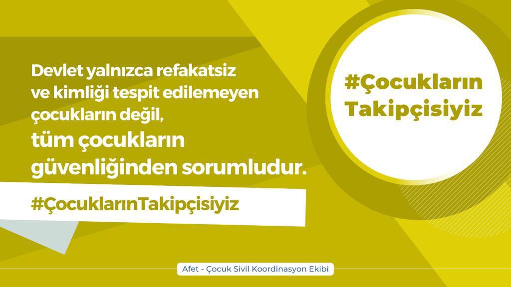 #ÇocuklarınTakipçisiyiz çocuk haklarını ihlal edenlere karşı her zaman!