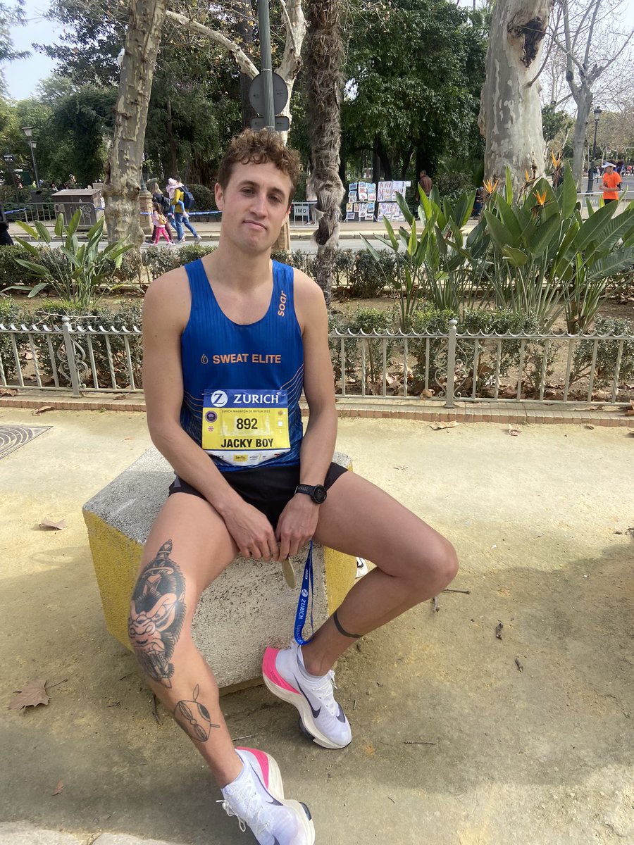 An honest 2.48.58 on a windy Sunday morning 🏃‍♂️ 🇪🇸 🔥. 9 weeks till London Marathon where he’ll line up with 5 other RLC Soldiers who are representing the Army and Charity slots. We go again !