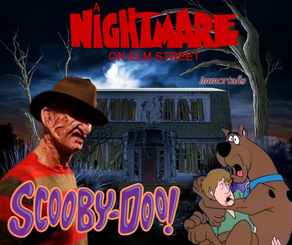 SlickNicDB's tweet image. I'd watch the living sh8t out of this!

Do you guys have any ideas for a Scooby-Doo Horror crossover?

#HorrorMovies