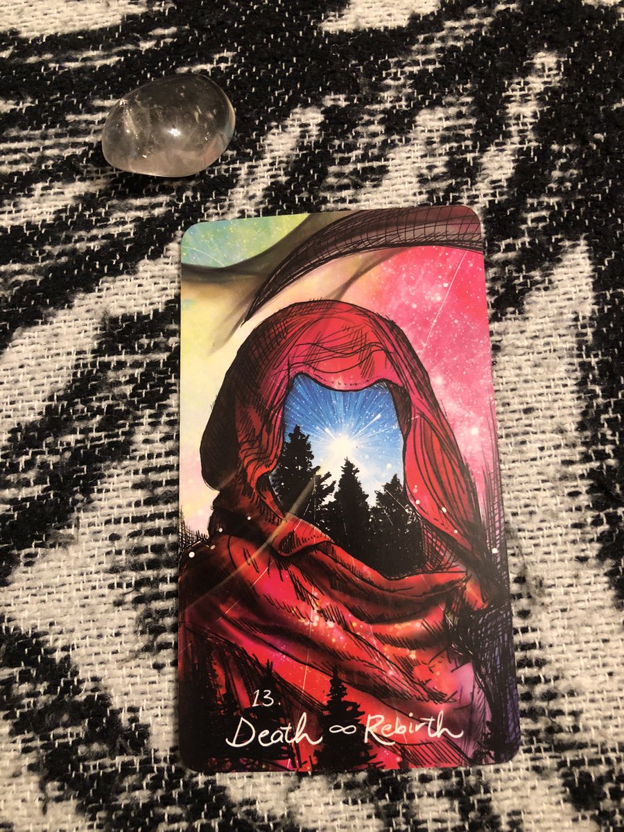 Crystalatlantiz's tweet image. #cardofthedaywith
For the collective, all signs.

Death 8 rebirth.

You be going thro some transform in your life and living old things, and old self behind to embrace a new self. Don’t resist the changes, #tarotpull #tarotcard #Deathcard