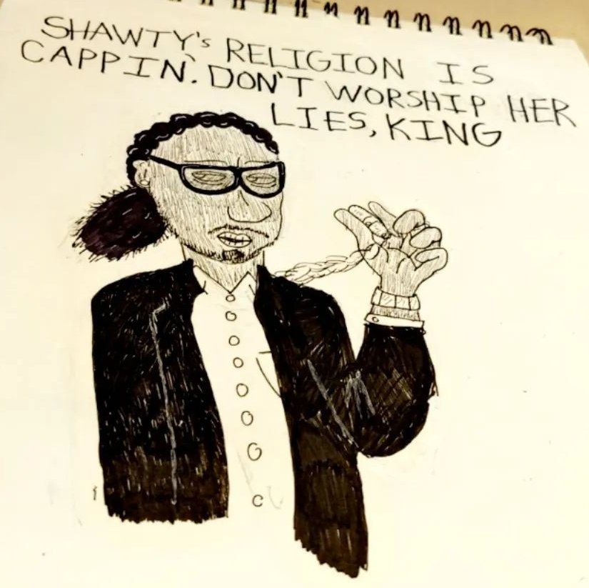 Artist_Striving's tweet photo. According to my Snapchat memories I drew this Pastor Fauxture cartoon this time last year
#futurehendrix #hoodville #toxicmemes #doodle #drawing #sketchbook #cityboys #comics #comicstrip #webcomic #ArtistOnTwitter #art #religion https://t.co/4i3mFmQ3xd