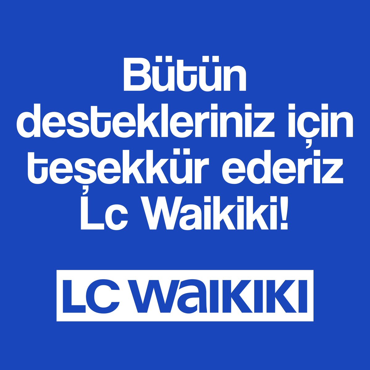 simdisallanma's tweet photo. Ülkemizin en çok ihtiyacı olduğu günlerde yanımızda olduğunuz için teşekkür ederiz Lc Waikiki! @LCWaikiki https://t.co/OoyKl07FAt