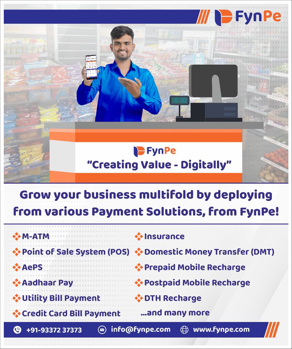 Avail of the Payment Solutions from FynPe and witness your business grow digitally, in quick time! 
Call us on 9015079079 to know more!

#digitalpayment #payment #paymentgateway #paymentsolutions #paymentsystem #paymentmethod #fynpe