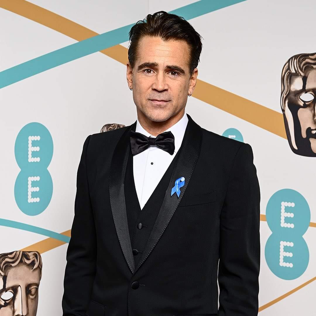 Colin on the red carpet for BAFTA 2023 in London tonight where he is nominated for Best Actor for The Banshees of Inisherin.