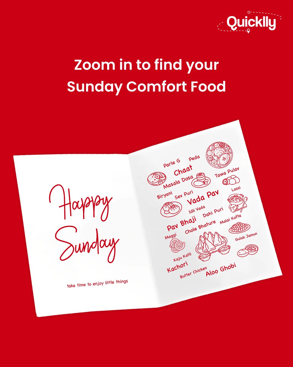 Comment if you found your Sunday comfort food 😍 Just #QuickllyIt 

#QuickllyMoments #instafood #indianmasala #indianfood #foodie #sunday #weekend #comfortfood #paneerparatha #pavbhaji #poha #biryani #biscuits #foodblogger #foodblogger #indiansweets #ladoo #nri #nostalgia