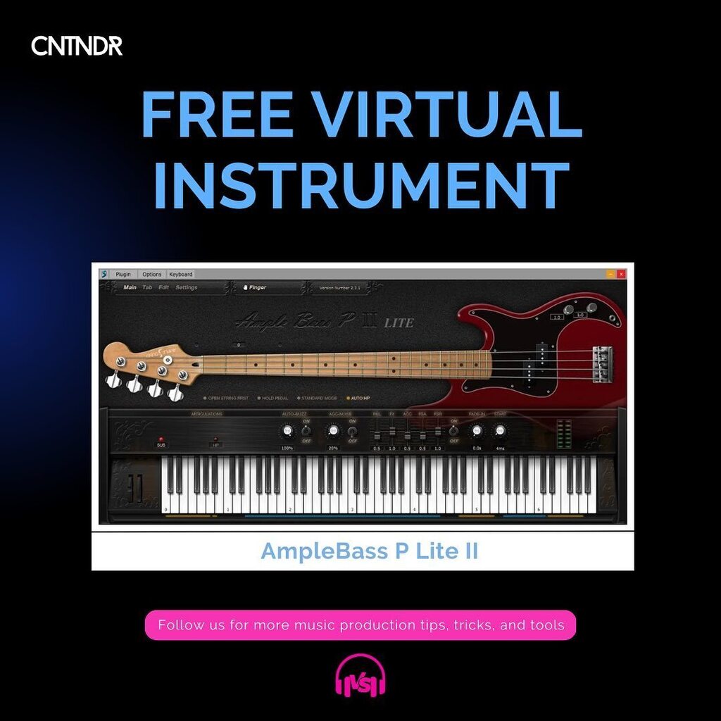 Free Virtual Instrument: AmpleBass P Lite II! If you’re looking for a realistic bass virtual instrument that gives Trilian a run for its mon…oh wait, never mind, it’s free! Click the link in the bio for a full review and download link. #freevst #vstp… instagr.am/p/Co2lL-upSVy/