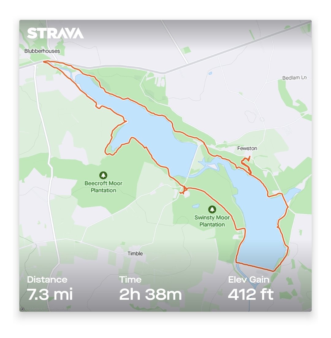 NickyLawImages's tweet photo. A lovely walk in the Washburn Valley today. Thank you to @Fewstonchurch for the delicious cake and tea en route! 🍰🫖
#Swinsty #Fewston https://t.co/6ZUpL3PLKT