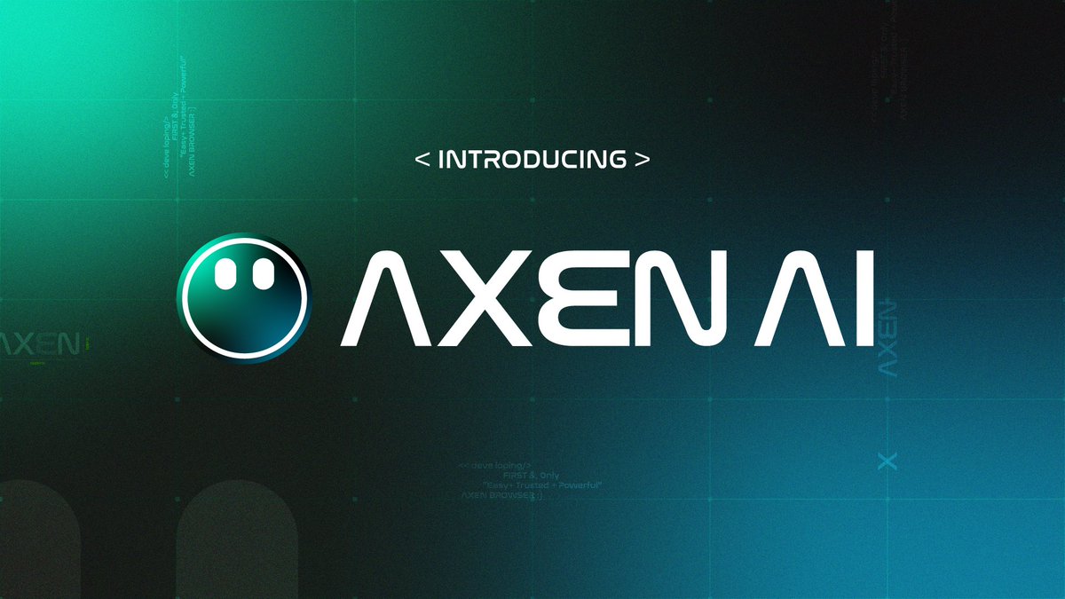 🔥 Introducing the #AI #blockchain , that is going to attract 25% of the population in 5 years.

#AxenAI is a crypto ecosystem that has products like the Axen Browser, the Axen AI Chat  &amp; many more.

 • 20 Products in development
 • Over $50M expected in monthly revenue