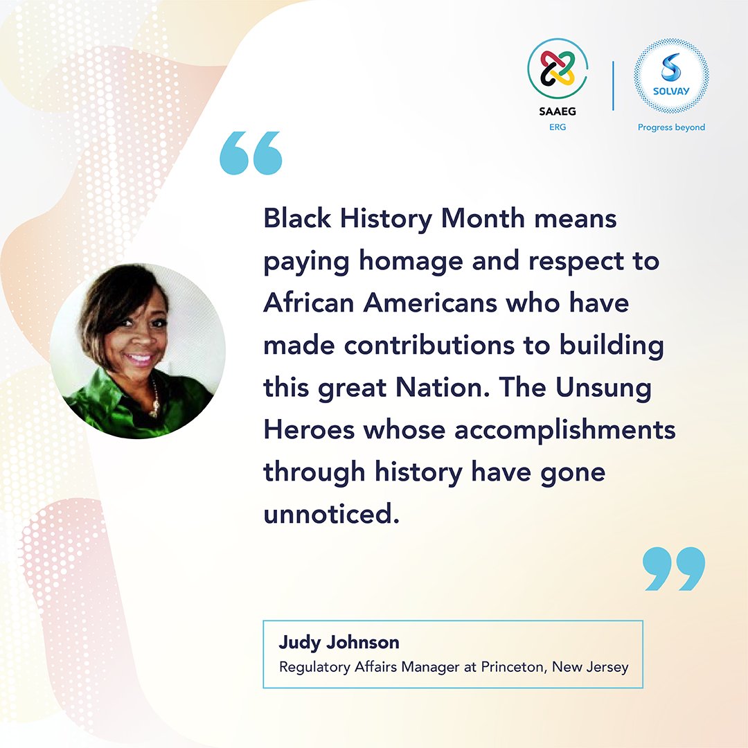 SolvayGroup's tweet photo. They are also the pillars of our technological innovations and cultural diversity. We asked some of them what #BlackHistoryMonth means to them personally.
#EngineeringWeek #SolvayLife https://t.co/hhrsijM7sC