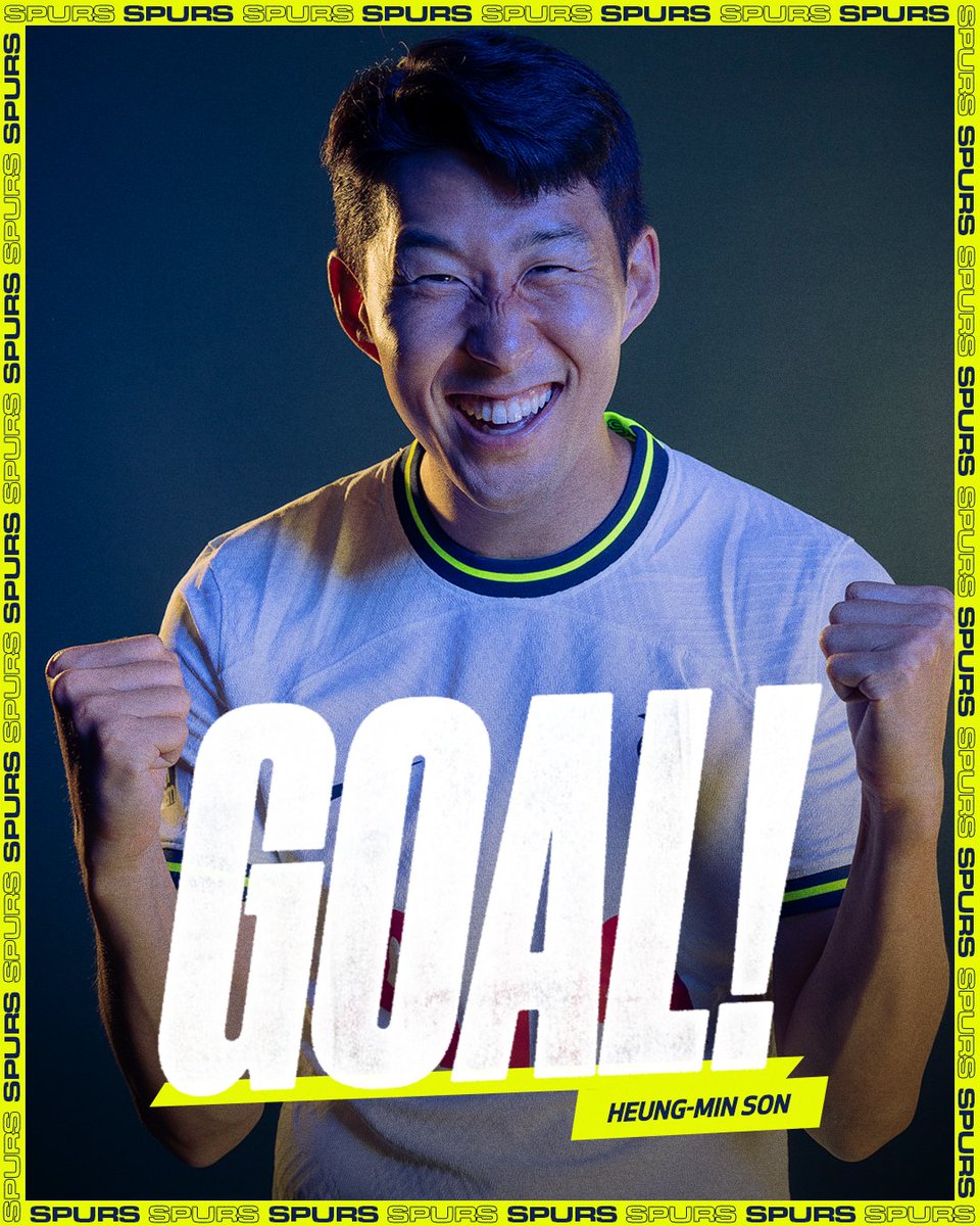 SpursOfficial's tweet photo. SONNY MAKES IT TWO!!!! https://t.co/2mRSZFVoFQ