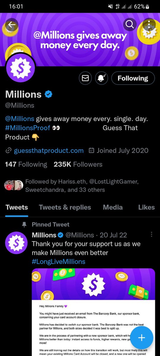 #MillionsGiveaway 
Cashapp: $Geewilllie