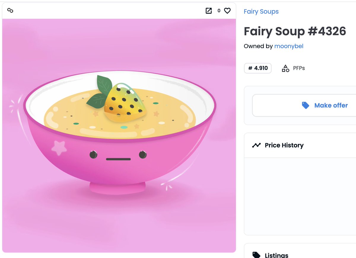 BrushLady's tweet photo. Gm 🍦

#NFT 
#NFTCommunity
#NFTCollector
#fairysoups https://t.co/thKq4lZDv7